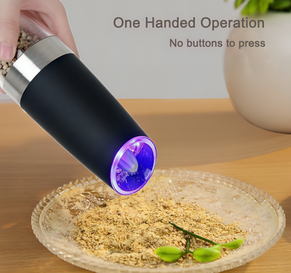 One-Hand Electric Salt & Pepper Grinders (Set of 2)